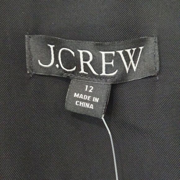 J. Crew Tuxedo Blazer Sz 12 Drapey Viscose Classic Fit Black BX801 Jacket NWT - Picture 6 of 13